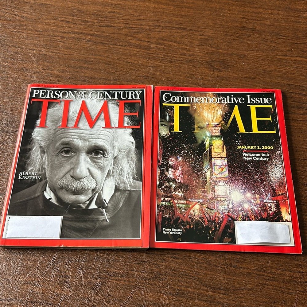 Time commemorative issue January 1, 2000 & Person of the century Dec 31, 1999
